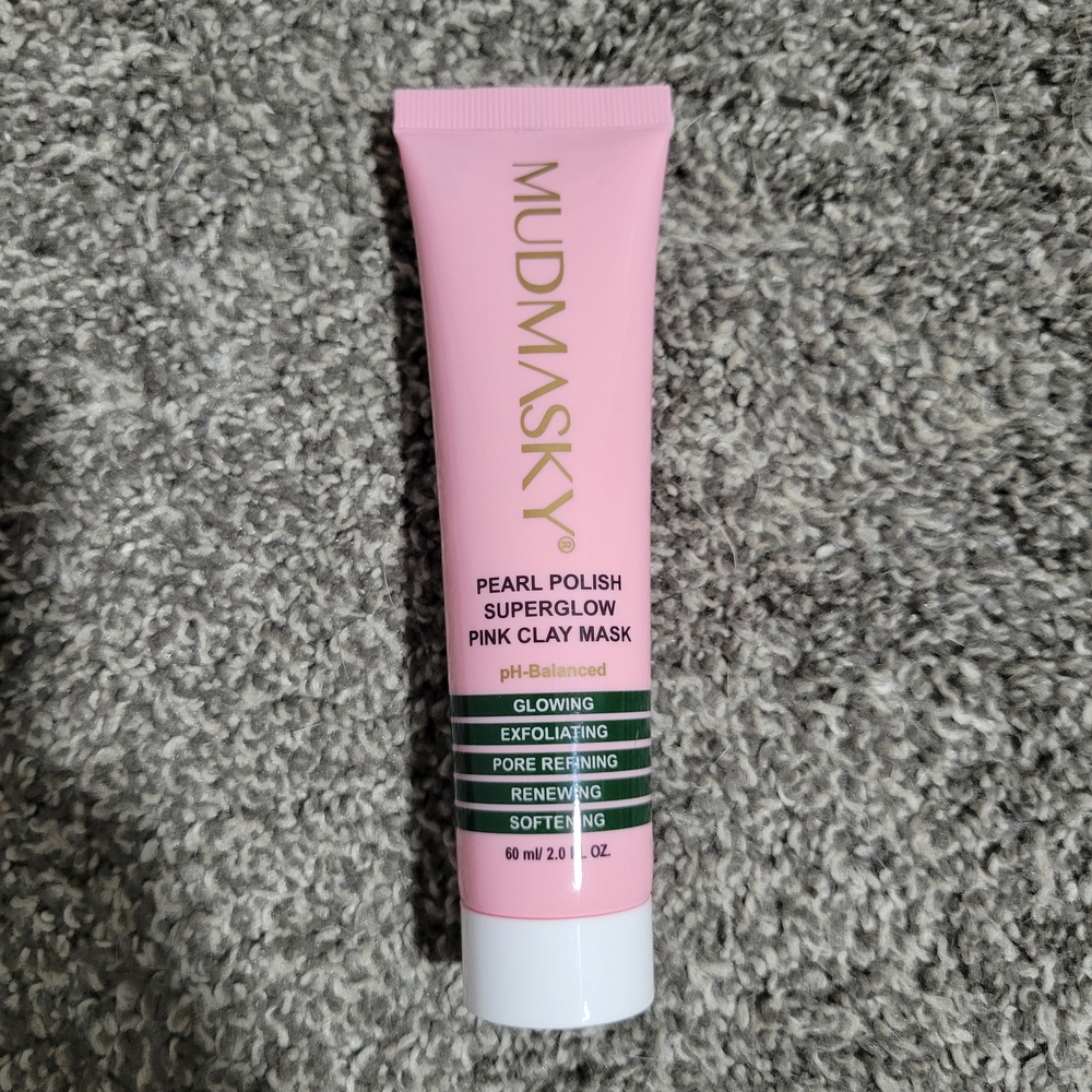 MUDMASKY Pink Clay Pearl Polish Superglow Mask - Pink